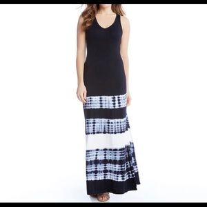 Tie die maxi dress